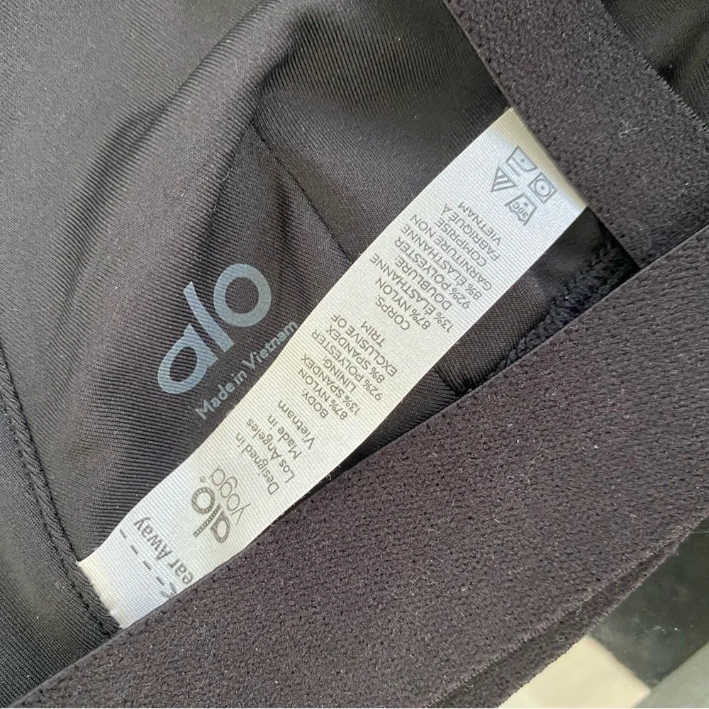 ALO NADI SPORTS BRA BLACK - Picture 8 of 9